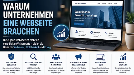 Moderne Unternehmenswebseite