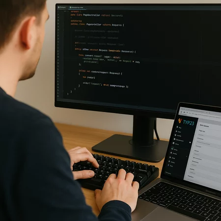 TYPO3-Entwicklung mit echtem Fokus – Dominic Merten bei der Umsetzung